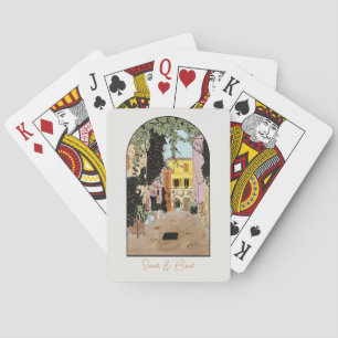 Baralho Bolsas de boas-vindas ao Casamento de Roma Itália.