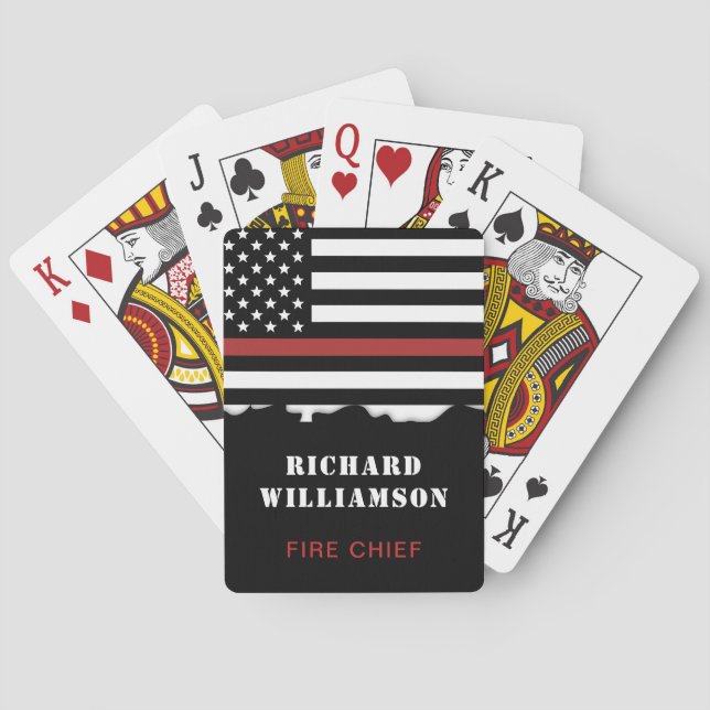 Baralho Bombeiro Personalizado - Mínimo Emergência em Linh (Verso)