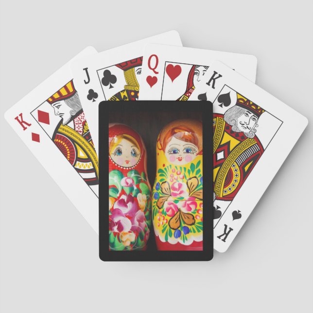 Baralho Bonecas Matryoshka Coloridas (Verso)