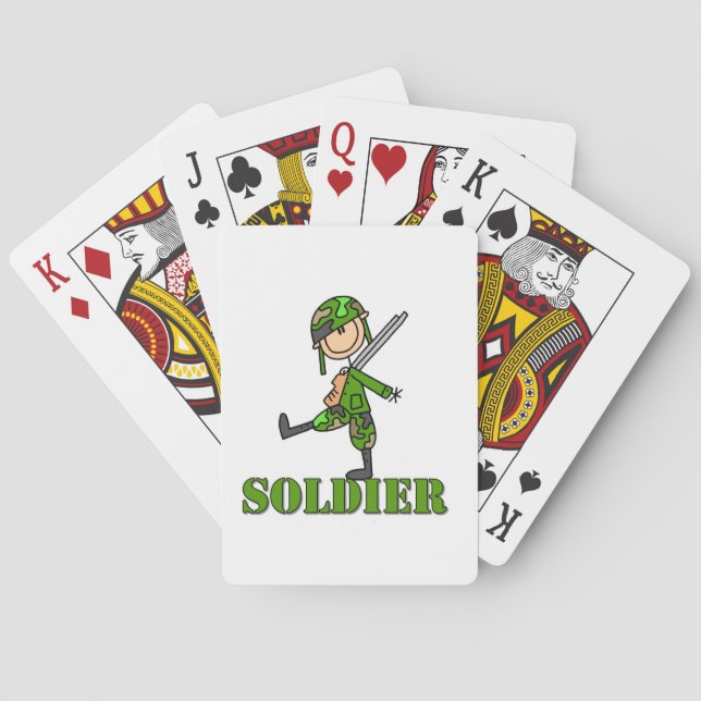 Baralho Boneco de Soldado em Palito (Verso)