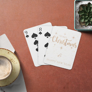 Baralho Bonito e minimalista Feliz Natal e Feliz ano novo