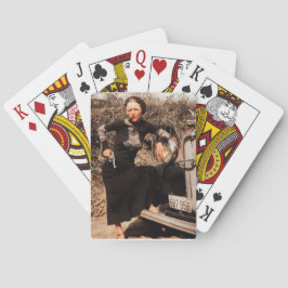 Baralho Bonnie Parker Fumando Um Charuto 1933 Cor