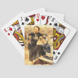 Baralho Bonnie Parker Smoking A Cigar 1933 AI Painting