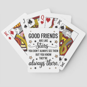 Baralho Bons Amigos São Como Estrelas Citação Inspiradora