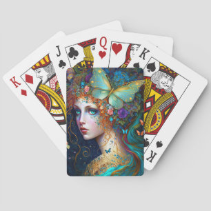 Baralho Borboleta Fada Elf Lady Fantasy Art