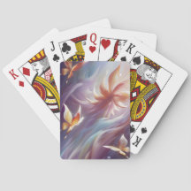 Borboletas e flores estilizadas