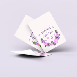 Baralho Borboletas rosa e púrpura