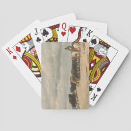 Baralho Bovinos ao lado do mar (por Eugène Burnand)