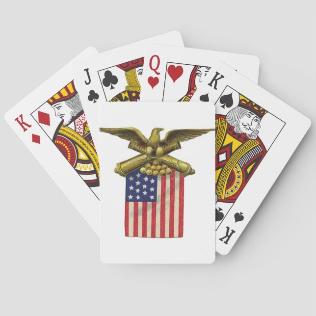 Baralho Branco vermelho e azul (Verso)