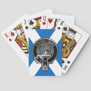 Baralho Brasão e Tartan do Clã Anderson em Saltire Pl