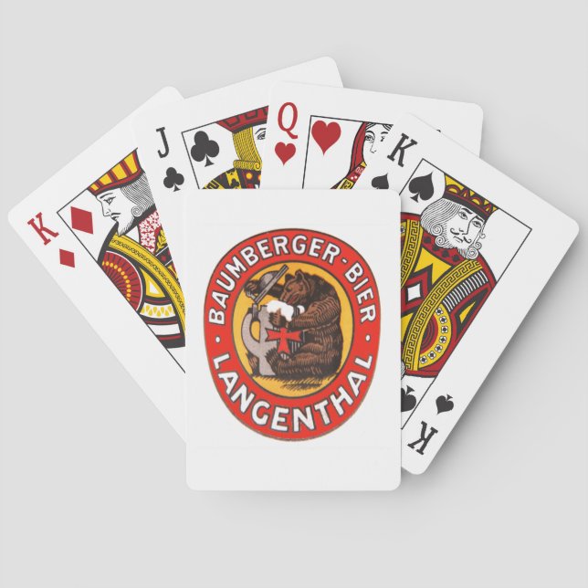 Baralho Brauerei Baumberger Langenthal Kartenspiele (Verso)