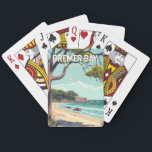 Baralho Bremer Bay Austrália - Viagem Art Vintage<br><div class="desc">Design de viagem do vetor retrorreflector de Baía Bremer. Está situado na costa sul do Estado,  entre Albany e Esperance,  na foz do rio Bremer.</div>