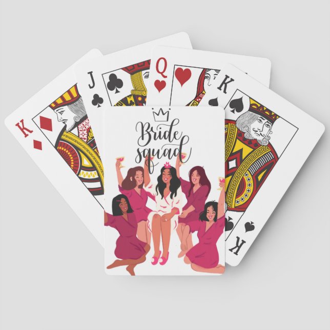 Baralho Bridemaids PERSONALIZADA DECK DE CARTÕES (Verso)