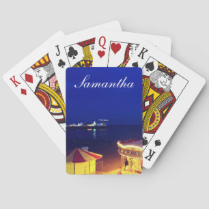 Baralho Brighton e Hove Beach à noite