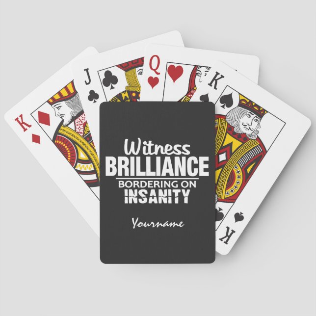 Baralho BRILLIANCE VS INSANITY - jogo personalizado (Verso)