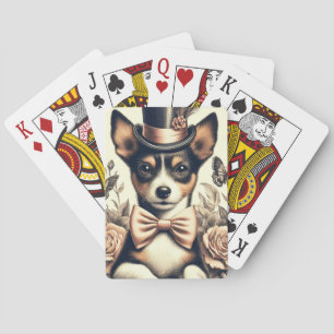 Baralho Brinquedo de folha branca Fox Terrier