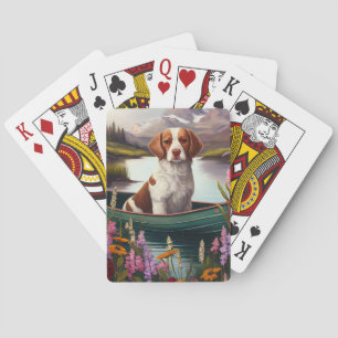Baralho Brittany Spaniel em uma Pagaia: Uma Aventura Cênic