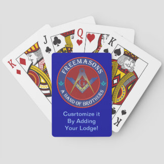 Baralho Brothers Masonic Jogando Cartões