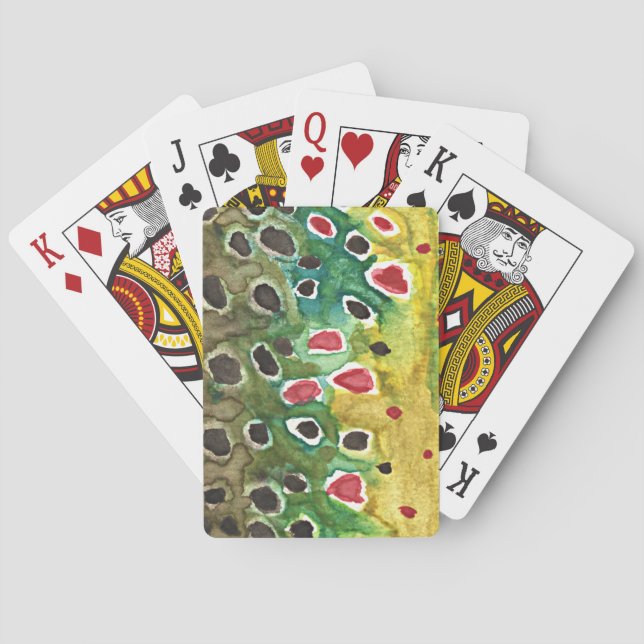 Baralho Brown Trout Fly Pescador (Verso)