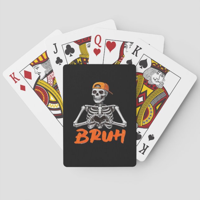 Baralho Bruh Skeleton Halloween Men Cl (Verso)