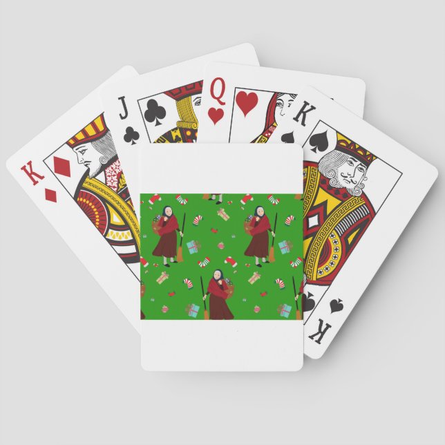 Baralho bruxa de natal Befana (Verso)