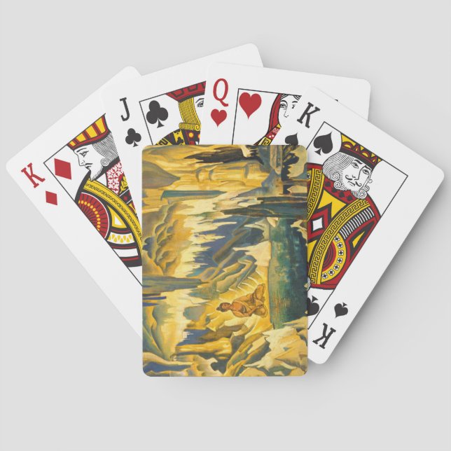 Baralho Buda, o Vencedor (Arte Budista) (de Roerich) (Verso)