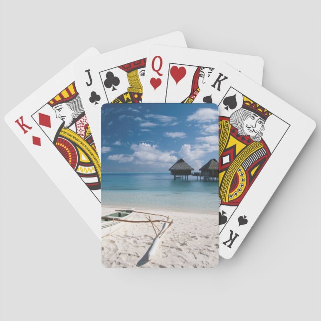 Baralho Bungalows da praia Motu Toopua (Verso)