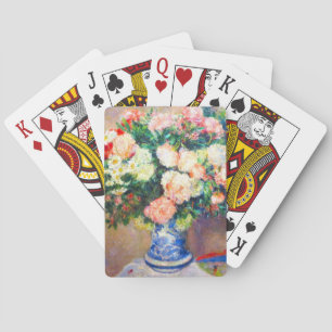 Baralho Buquê de crisântemos e um ventilador japonês