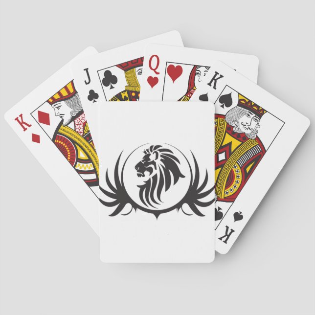 Baralho Cabeça de Leões Pretos (Verso)