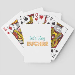 Baralho Cabeçote de Reprodução Euchre de vamos