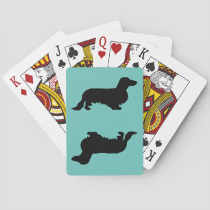 Baralho Cabelo Longo Dachshund - Silhouette 1