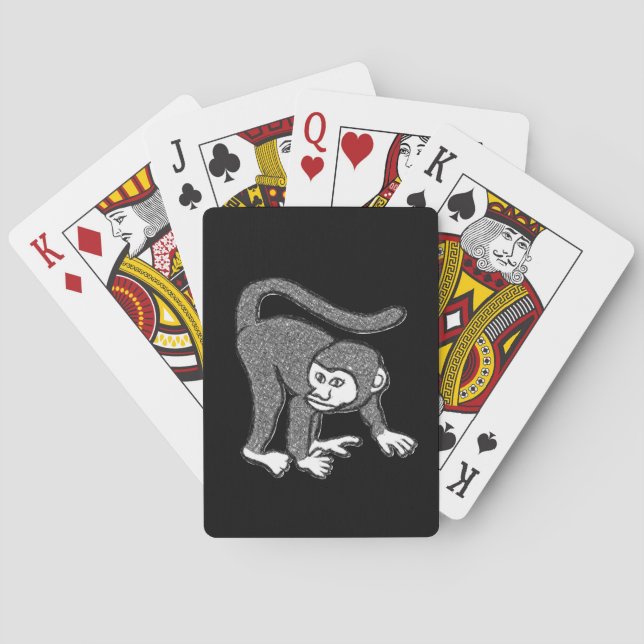 Baralho Cabine de Reprodução de Macacos (Verso)