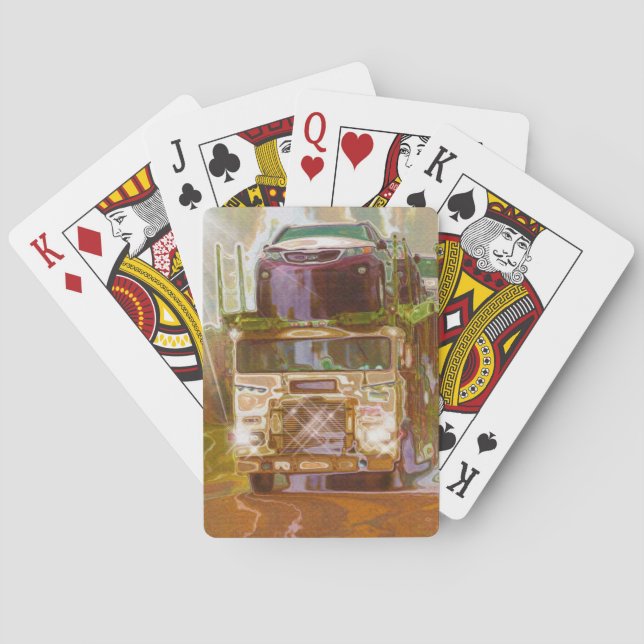 Baralho Cabine do condutor de caminhão grande (Verso)