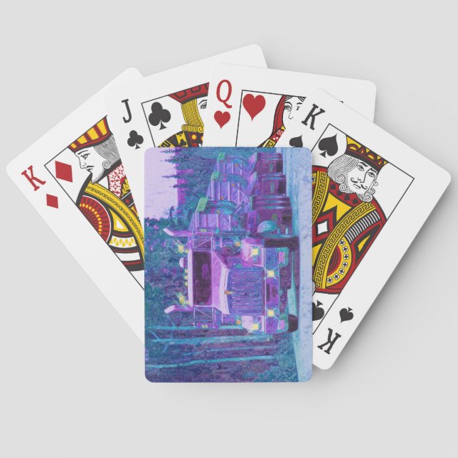 Baralho Cabine do condutor de caminhão grande (Verso)