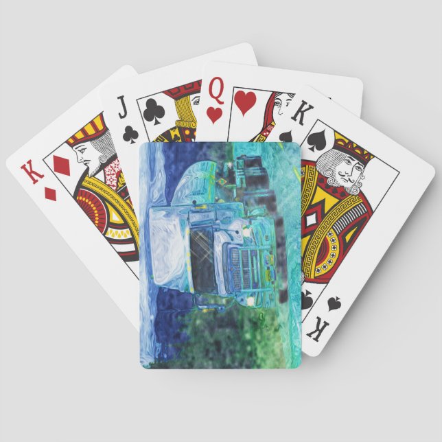 Baralho Cabine do condutor de caminhão grande (Verso)