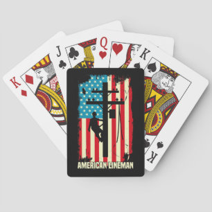 Baralho Cabo Elétrico do American Lineman Flag