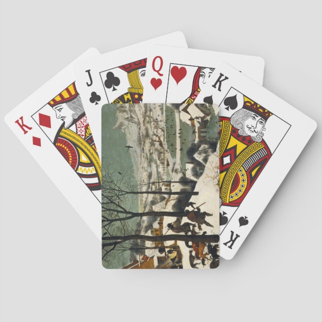 Baralho Caçadores na neve (por Pieter Bruegel, o Velho) (Verso)