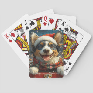 Baralho Cachorro Blue Heeler Montanha-russa Natal