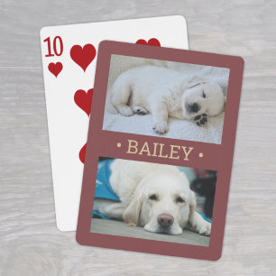 Baralho Cachorro de Foto Moderno 2 ou Qualquer Nome Borgon