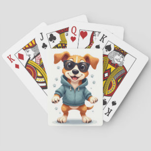 Baralho Cachorro Kawaii Foxhound Inglês Engraçado