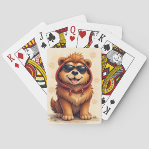 Baralho Cachorro Kawaii Funny Tibetan Mastiff