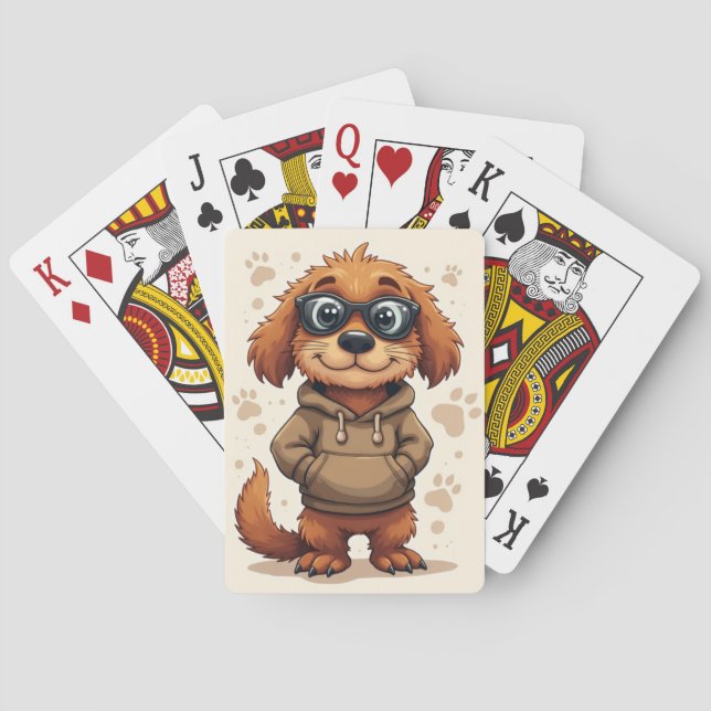 Baralho Cachorro Kawaii Otterhound Engraçado (Verso)