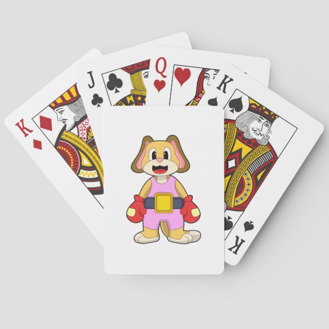 Baralho Cachorro na caixa com luvas in a box (Verso)