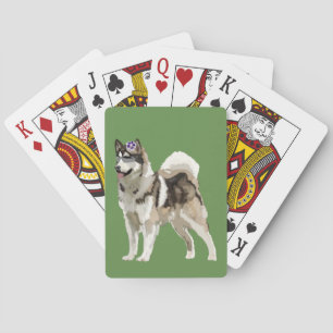 Baralho Cachorro, Rouco Cachorro De Arte Jogando Cartões