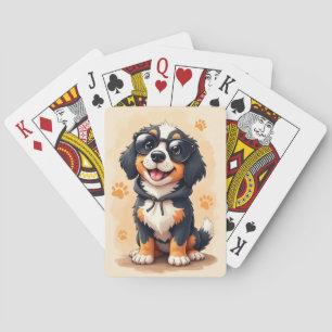 Baralho Cachorro Suíço Grande Engraçado Kawaii
