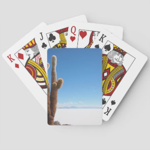 Baralho Cacto gigante na plataforma de Salar de Uyuni