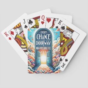 Baralho Cada chance é uma porta para oportunidades