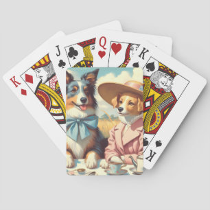 Baralho Cães de Amor Retroativo Pintura a óleo