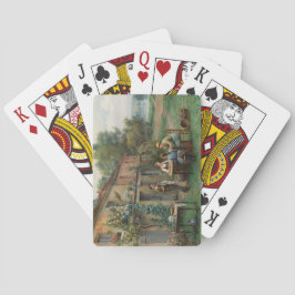 Baralho Café bebendo no Jardim (Paisagem Francesa)