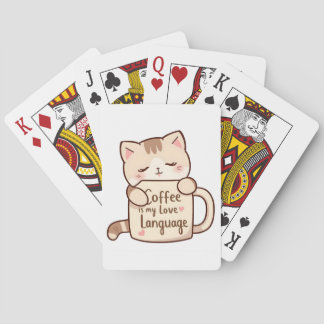 Baralho Café de Gato Fofo Linguagem do Amor